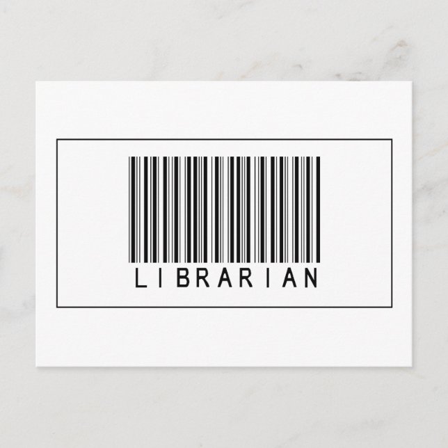 Barcode Librarian Vykort (Framsida)