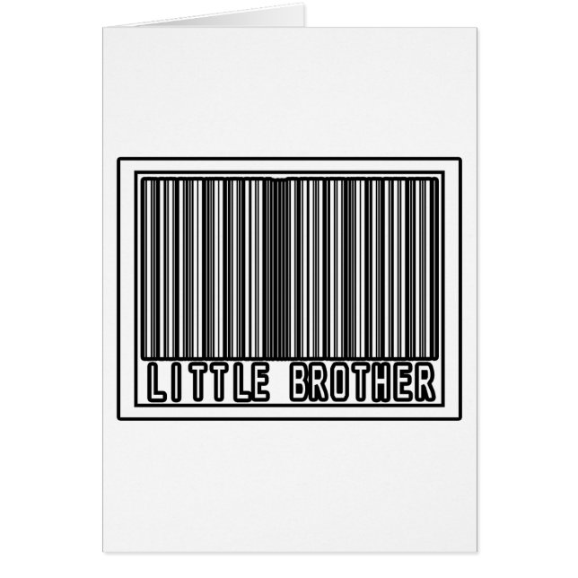 Barcode Little Brother Hälsningskort (Framsidan)