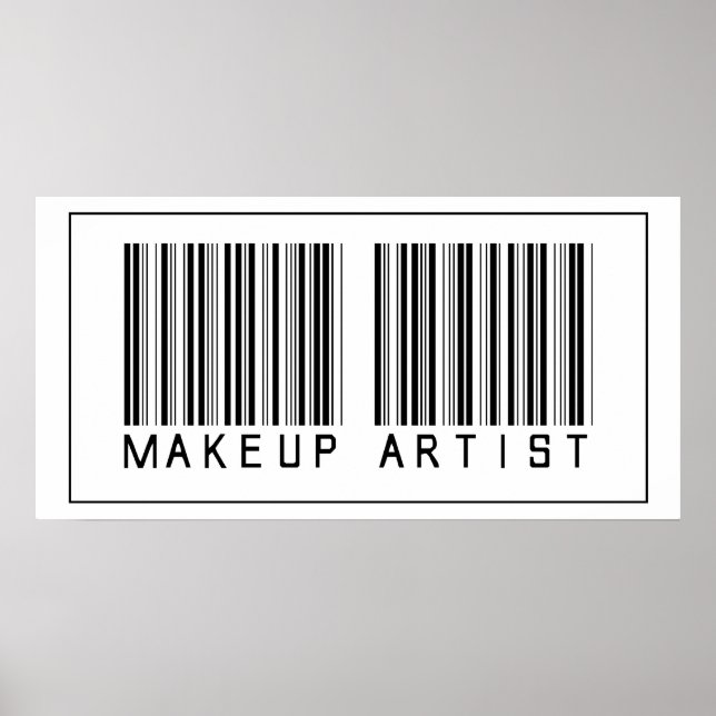 Barcode Makeup Artist Poster (Framsidan)