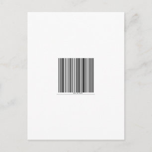 Barcode Message Say's Smile and say Hi Vykort