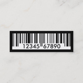 barcode mini visitkort