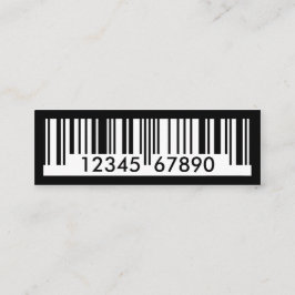 barcode mini visitkort