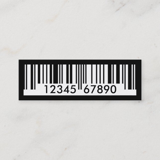 barcode mini visitkort (Framsida)
