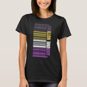 Barcode Nongender LGBTQ Queer Genderfluid Non Bina T Shirt