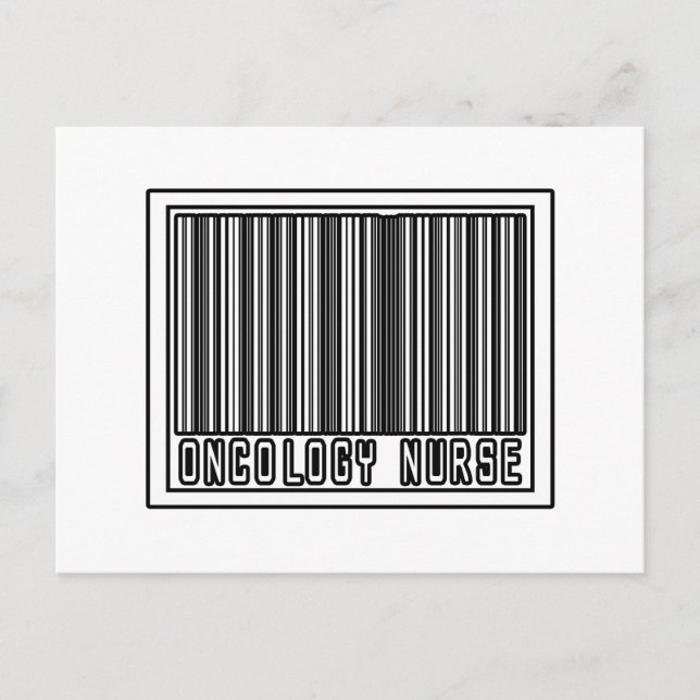 Barcode Oncology Nurse Vykort (Framsida)