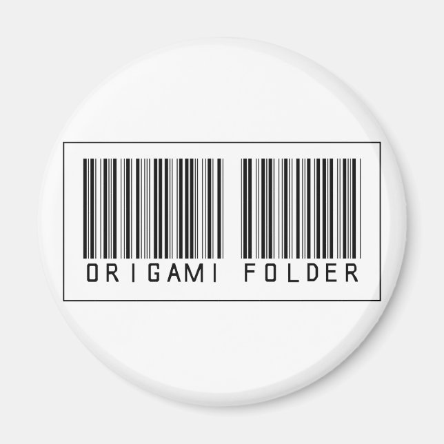 Barcode Origami-mapp Magnet (Framsidan)