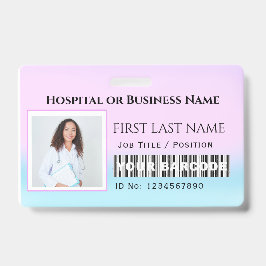 Barcode Photo Nurse Doktor Health Care Horisontal