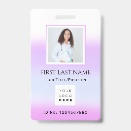 Barcode Photo Nurse Doktor Health Care IDCard