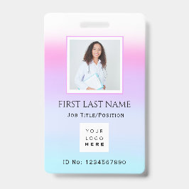 Barcode Photo Nurse Doktor Health Care IDCard