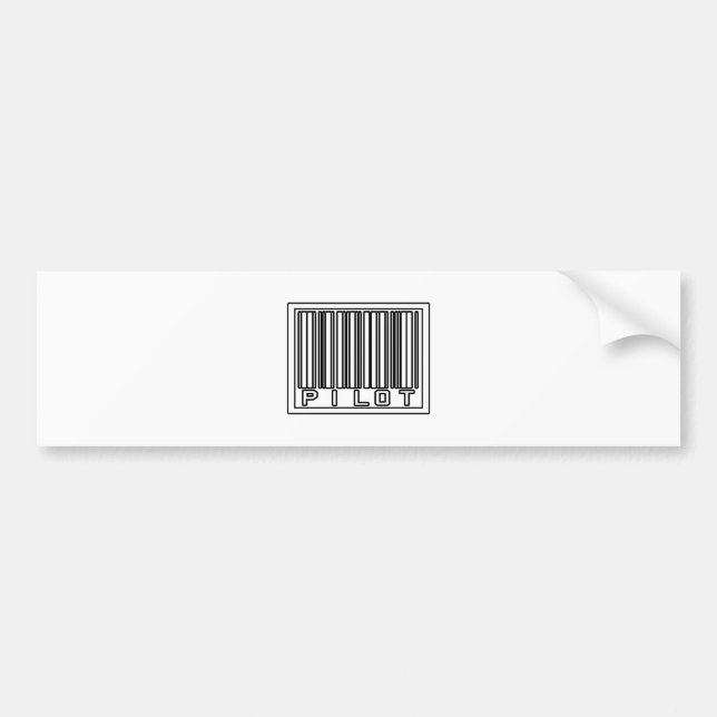 Barcode Pilot Bildekal (Framsidan)