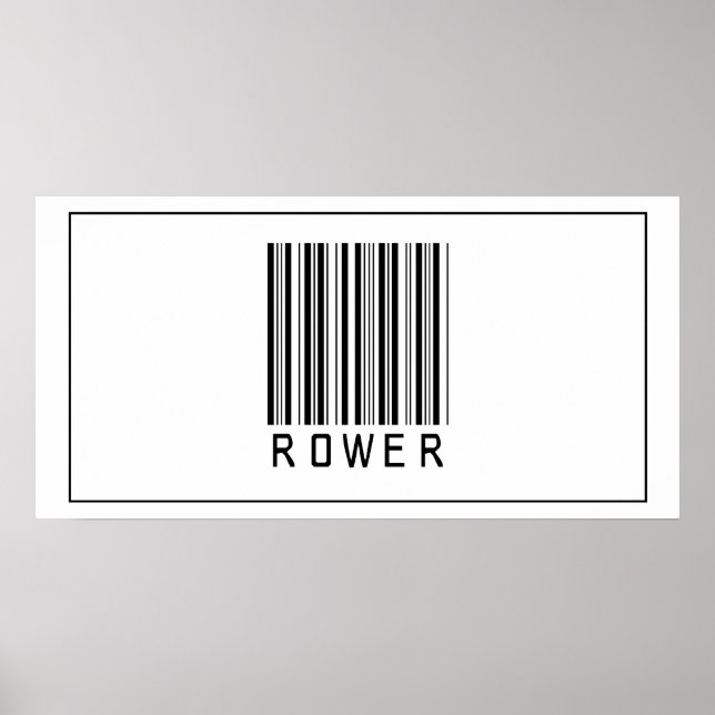 Barcode Rower Poster (Framsidan)
