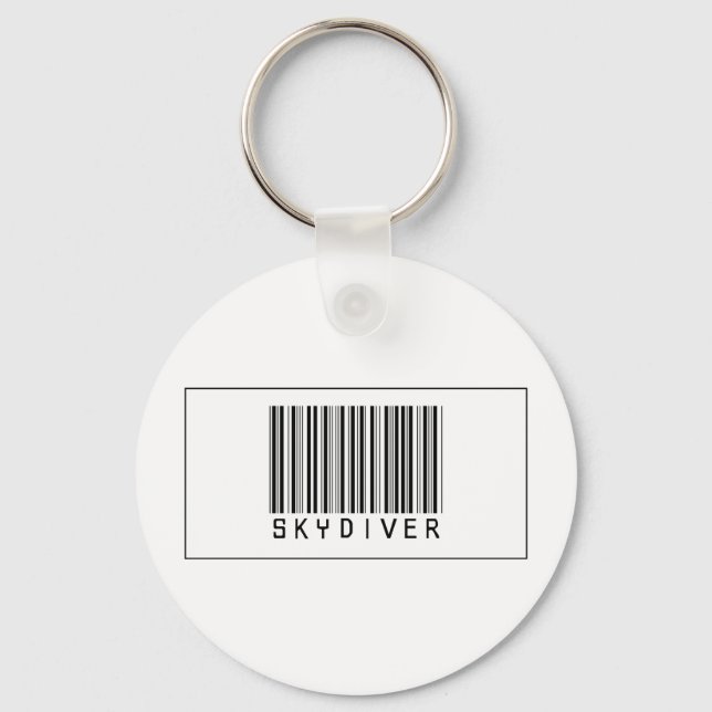Barcode Skydiver Nyckelring (Framsida)