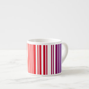 Barcode Stiped Espresso Mugg Espressomugg