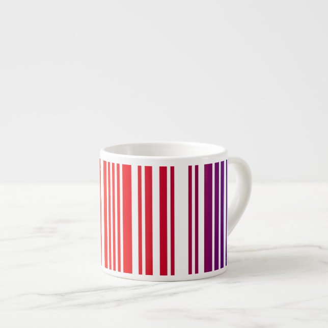 Barcode Stiped Espresso Mugg Espressomugg (Framsida höger)
