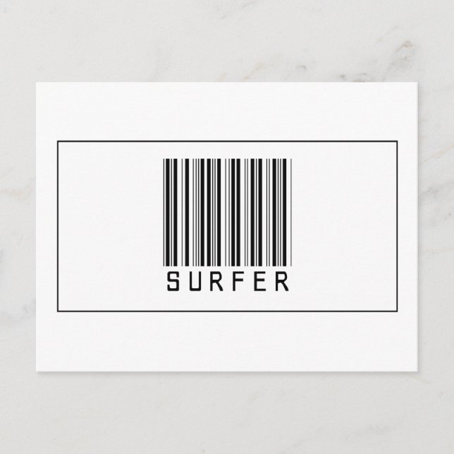Barcode Surfer Vykort (Framsida)