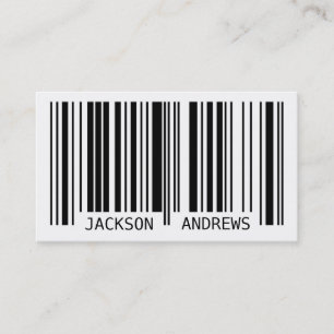 Barcode - svart visitkort