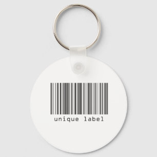 Barcode - unik etikett nyckelring