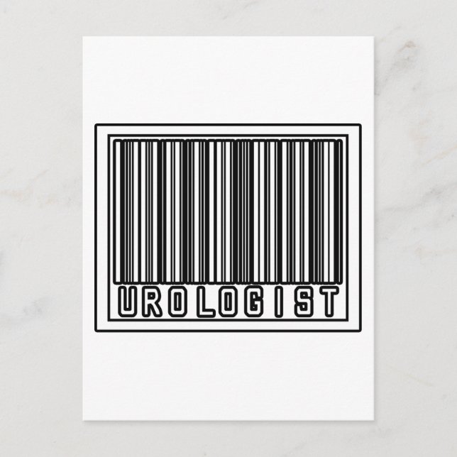 Barcode Urologist Vykort (Framsida)