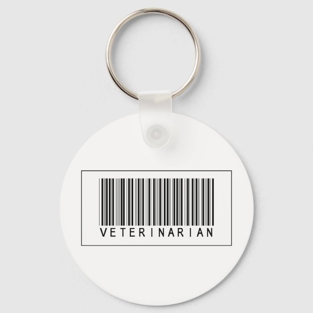 Barcode Veterinarian Nyckelring (Framsida)