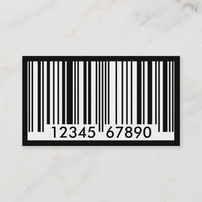 barcode visitkort (Framsida)