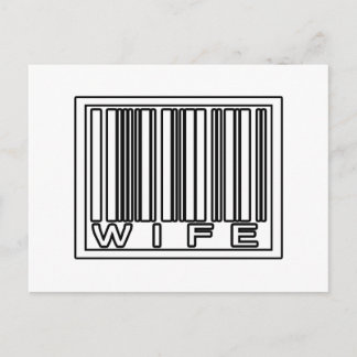 Barcode Wife Vykort