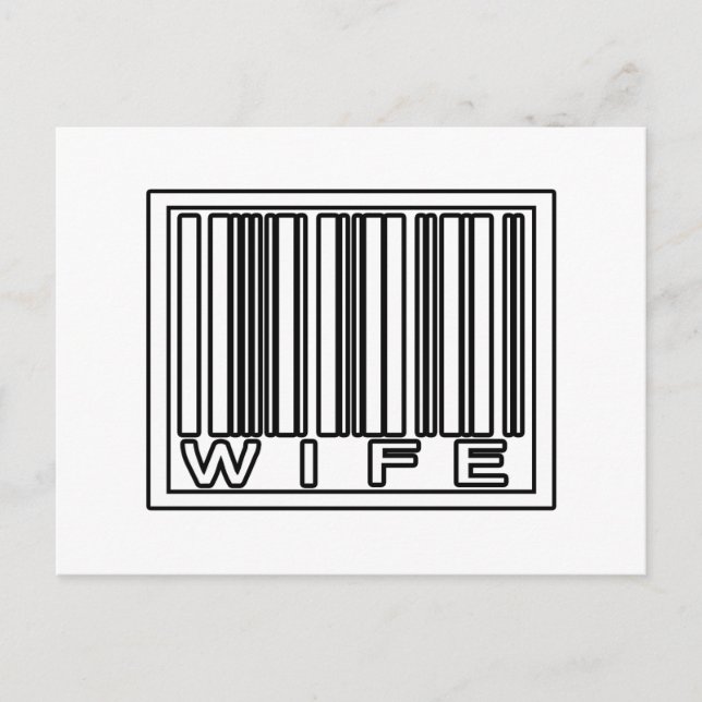 Barcode Wife Vykort (Framsida)