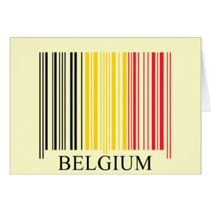 BarcodeBelgien flagga Hälsningskort