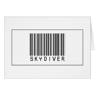 BarcodeSkydiver Hälsningskort