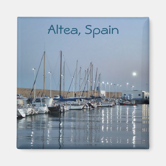 Barcos en el puerto de Altea Magnet (Framsidan)