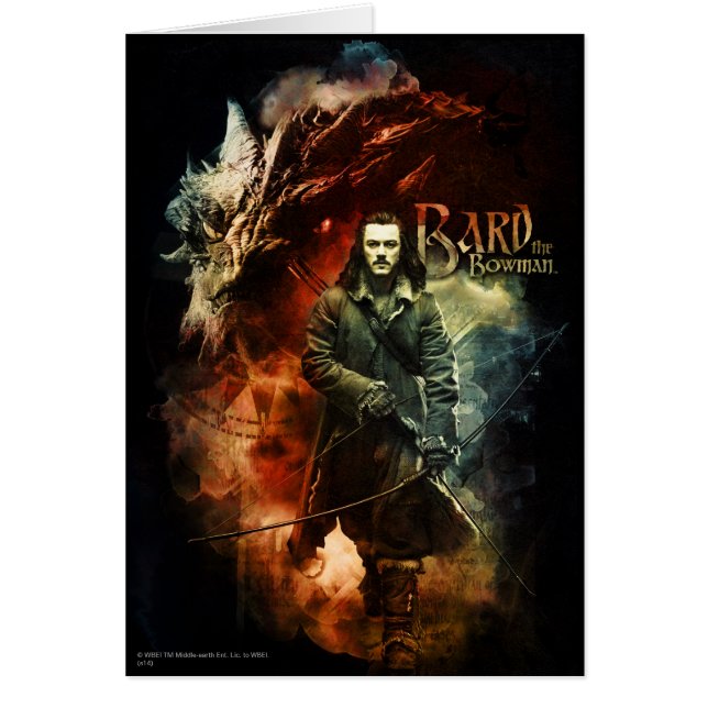 BARD BOWMAN™ & Smaug Hälsningskort (Framsidan)