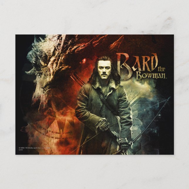 BARD BOWMAN™ & Smaug Vykort (Framsida)