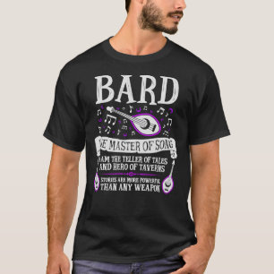 BARD, MASTER OF SÅNG - Dungeons&amp; Dragons  T Shirt
