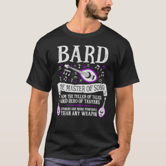 BARD, MASTER OF SÅNG - Dungeons& Dragons T Shirt