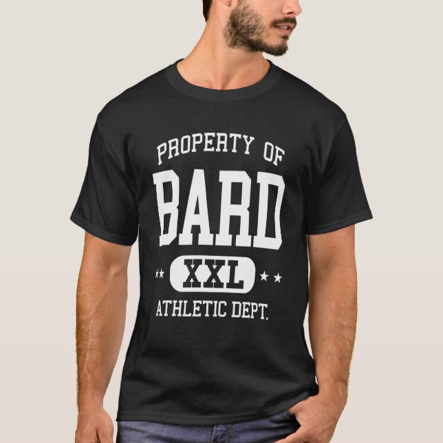 Bard Retro Athletic Egendom Dept T Shirt (Framsida)