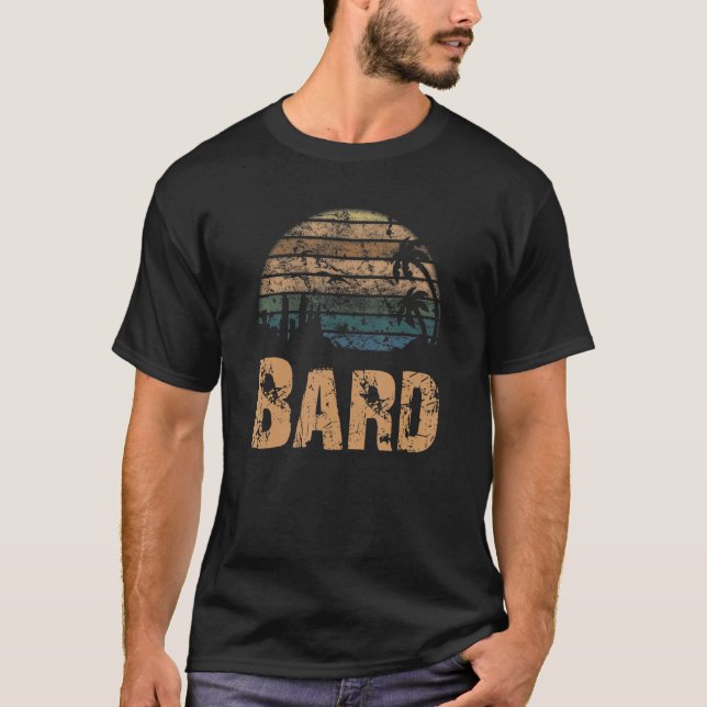 Bard Vintage Sunset Distress T Shirt (Framsida)