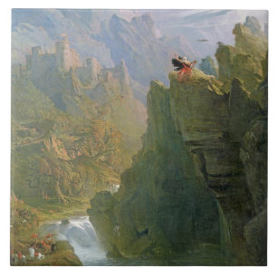 Barden, c.1817 (olja på kanfas) kakelplatta
