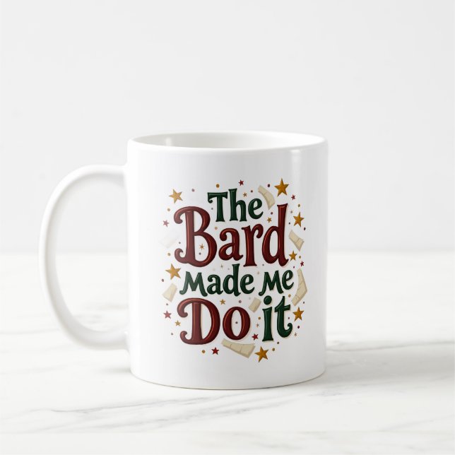 Barden Fick Mig Att Göra Det Rollig Fantasy Kaffemugg (Vänster)