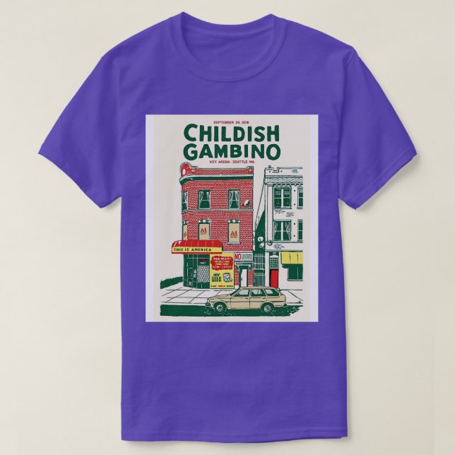 Bardisk gambino TShirt T Shirt (Design framsida)