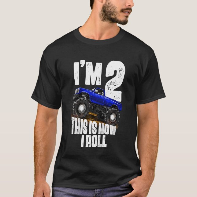 Bards 2:a födelsedag: Monster Lastbil Rule Sylt T Shirt (Framsida)
