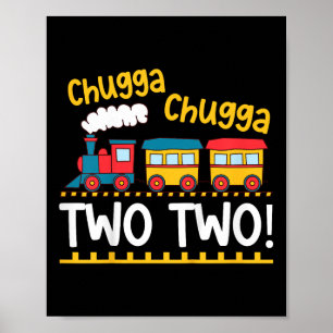 Bards 2:a födelsedag Tåg Chugga Chugga 2 Två Poster