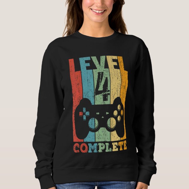 Bards 4e födelsedagen Boy Girl Level 4 Years 2018  T Shirt (Framsida)