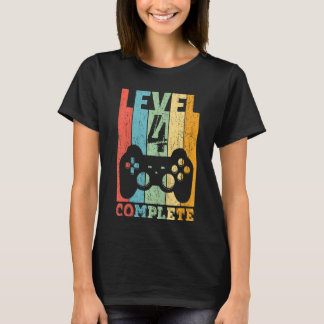Bards 4e födelsedagen Boy Girl Level 4 Years 2018  T Shirt