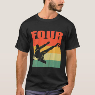 Bards 4e födelsedagen för pojkar Flicka 4 år gamma T Shirt