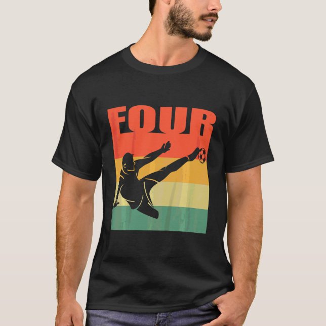 Bards 4e födelsedagen för pojkar Flicka 4 år gamma T Shirt (Framsida)