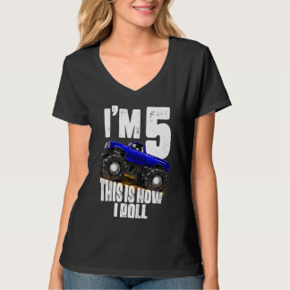 Bards 5:e födelsedag Monster Lastbil Rule Sylt Fiv T Shirt