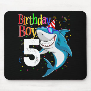Bards 5:e födelsedagen Boy Shark Jaw-some 5 Boys Musmatta