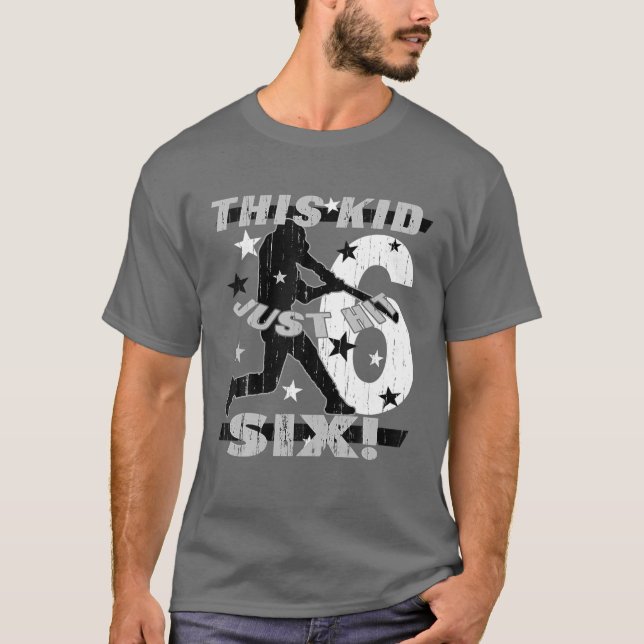 Bards 6e födelsedag: 6 år gamla barn t shirt (Framsida)