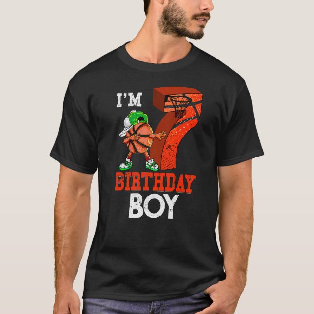 Bards 7-åriga basketbollsdabbing i 7:e t shirt (Framsida)