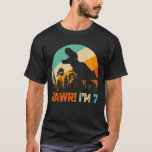 Bards 7:e Birthday Boys Dinosaur Rex 7-årig son T Shirt<br><div class="desc">Barn 7:e födelsedag Dinosaur Rex 7-åring Gammal son Rawr I är 7</div>