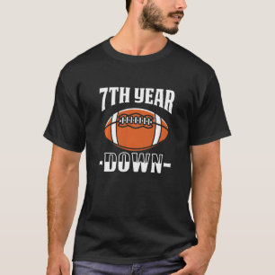 Bards 7:e Birthday Football Touchdown 7 år gammal  T Shirt